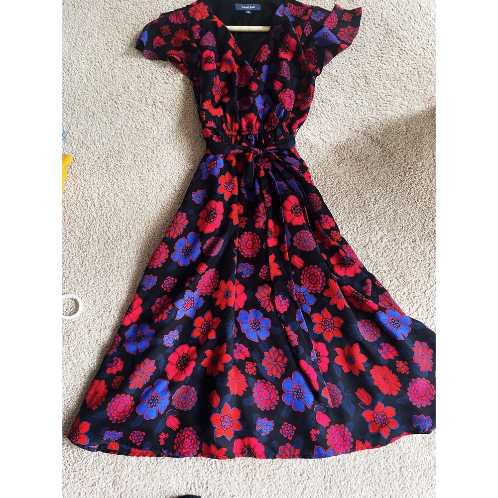 Modcloth flower power midi dress